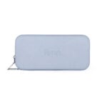 Wallet - Powder Blue - Silver Zip
