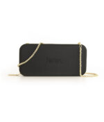 Wallet - Black - Gold Chain - Gold Zip