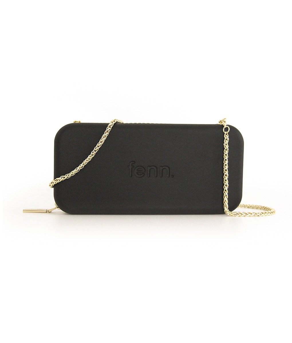 Wallet - Black - Gold Chain - Gold Zip Wallet - Black - Gold Chain - Gold Zip