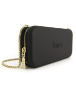Wallet - Black - Gold Chain - Gold Zip