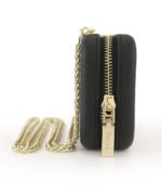 Wallet - Black - Gold Chain - Gold Zip