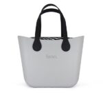 Original Collection - Grey Outer - Black Flat Handle - Zebra Print Inner - Silver Zip