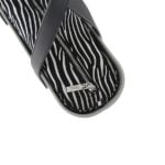 Original Collection - Grey Outer - Black Flat Handle - Zebra Print Inner - Silver Zip