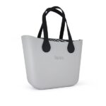 Original Collection - Grey Outer - Black Flat Handle - Zebra Print Inner - Silver Zip