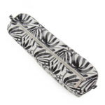 Original Size Inner - Black Monstera Pattern - Silver Zip - Image 2