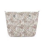 Original Size Inner - Bronze Monstera Pattern - Gold Zip