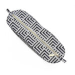 Original Size Inner - Black Angles Pattern - Gold Zip - Image 2