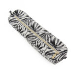 Original Size Inner - Black Monstera Pattern - Gold Zip - Image 2