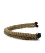 Petite Collection - Beige - Rope Handles - Silver Trim