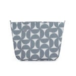 Petite Size Inner - Blue Semi Circles Pattern - Silver Zip